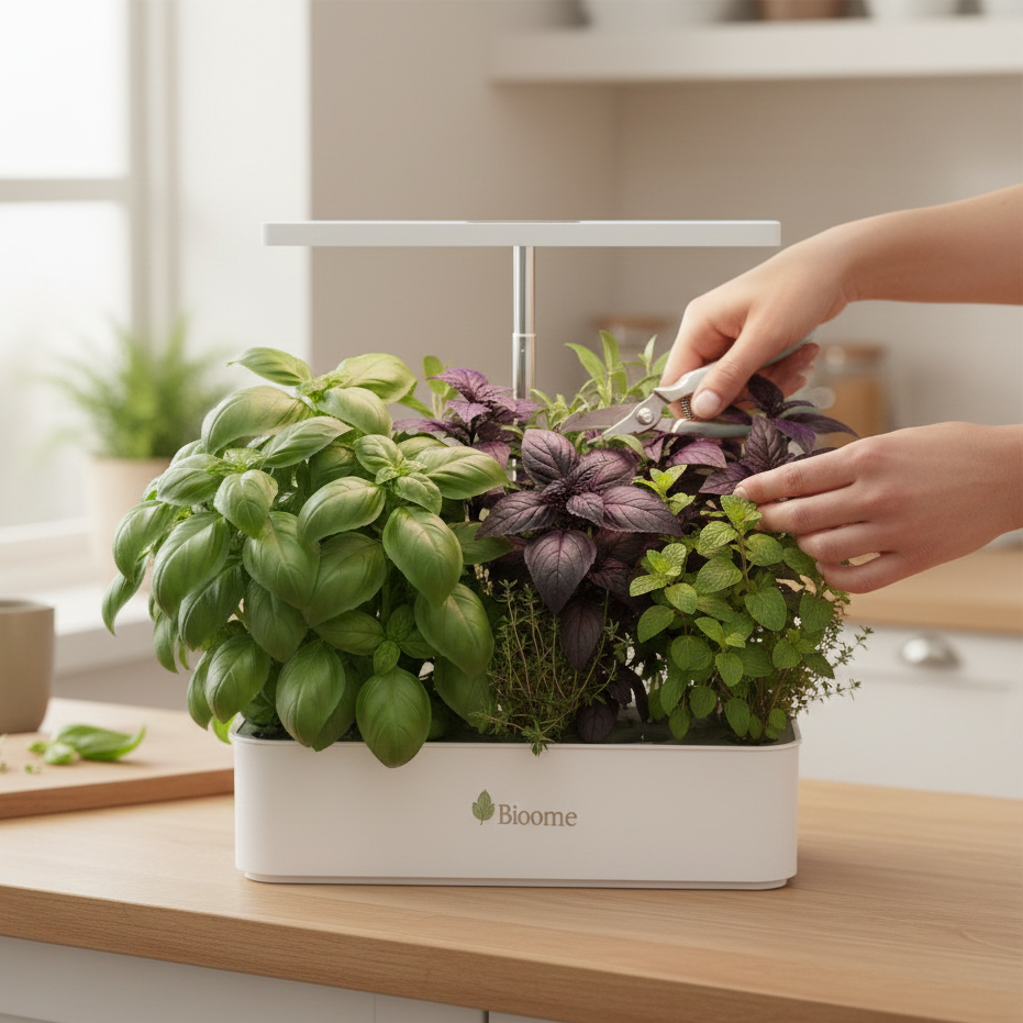 Basilicum Snoeien: Waarom je móét knippen voor een volle Smart Garden