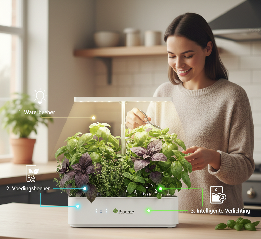 Geen Groene Vingers? Zo Werkt de Volautomatische Binnentuin (Hydroponics Gemak)